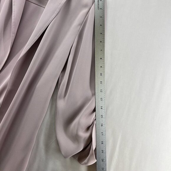 Babaton Blazer Womens Size S Open Front Drape Roll Tab Sleeve Gray/Pink - Picture 11 of 12